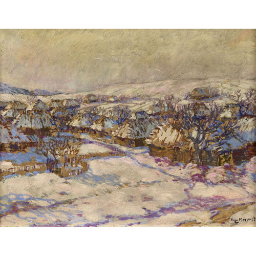 AUGUSTIN MERVART : Winterliche Dorflandschaft (DOBIASCHOFSKY AUKTIONEN AG)