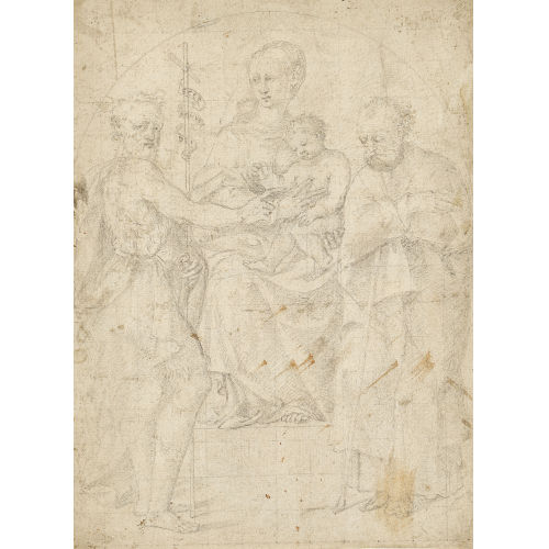 FRANCESCO MENZOCCHI : Die Heilige Familie mit Johannes dem T�ufer (DOBIASCHOFSKY AUKTIONEN AG)