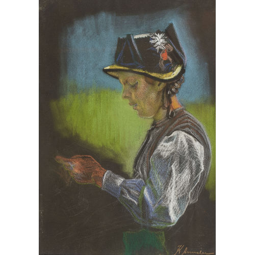 KARL ANNELER : 'Mathildi T. (Blatten in L�tschen)' (DOBIASCHOFSKY AUKTIONEN AG)