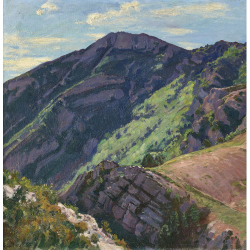 L�ON GIFFARD : 'Le sentier dans le montagne Aiguines. Gorges du Verdon' (DOBIASCHOFSKY AUKTIONEN AG)