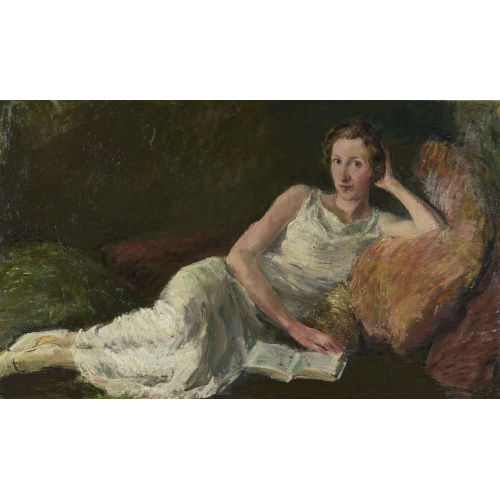 JOHANN PETER FL�CK : Liegende Frau mit aufgeschlagenem Buch (DOBIASCHOFSKY AUKTIONEN AG)