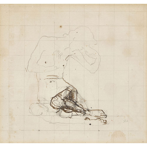 FERDINAND HODLER : Studie zu 'Der Tag' (DOBIASCHOFSKY AUKTIONEN AG)