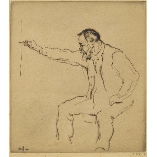 EMIL ORLIK : 'Ferdinand Hodler an der Staffelei' (DOBIASCHOFSKY AUKTIONEN AG)