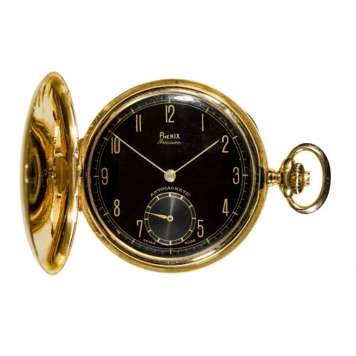 TASCHENUHR : Phenix, Savonette, um 1950 (DOBIASCHOFSKY AUKTIONEN AG)