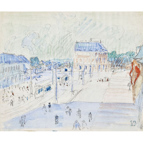 CUNO AMIET : Am Bahnhofplatz (DOBIASCHOFSKY AUKTIONEN AG)