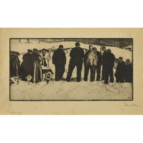 �DOUARD VALLET : 'Enterrement � la montagne' (DOBIASCHOFSKY AUKTIONEN AG)
