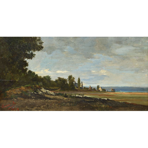 19. JH. FRANKREICH : Weite Landschaft am Waldrand (DOBIASCHOFSKY AUKTIONEN AG)