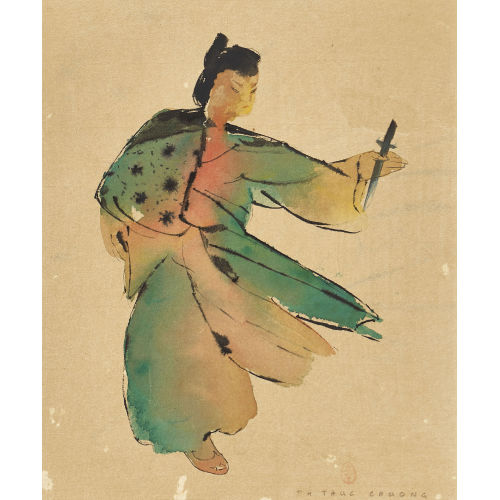 PHAM THUC CHUONG : Figur mit Messer (DOBIASCHOFSKY AUKTIONEN AG)