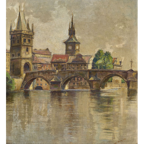 SALOMON ZORN : Die Karlsbr�cke in Prag (DOBIASCHOFSKY AUKTIONEN AG)