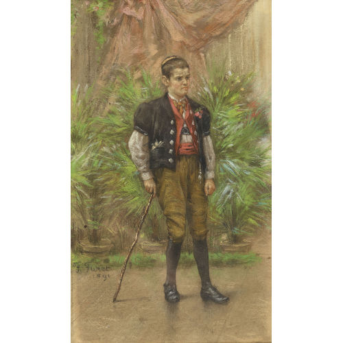 FRAN�OIS FURET : J�ngling in Tracht (DOBIASCHOFSKY AUKTIONEN AG)