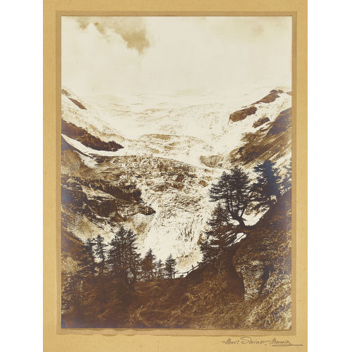 ALBERT STEINER : 'Der Pal�gletscher von Alp Gr�m aus gesehen' (DOBIASCHOFSKY AUKTIONEN AG)