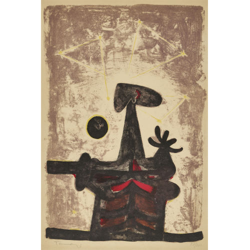RUFINO TAMAYO : 'Hombre, Luna, Estrellas' (DOBIASCHOFSKY AUKTIONEN AG)