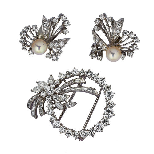 DIAMANT-SET : (DOBIASCHOFSKY AUKTIONEN AG)