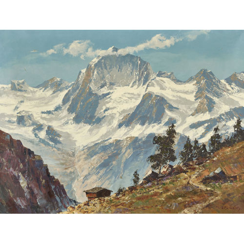 MAXIMILIAN STRASKY : Gebirgsmassiv (DOBIASCHOFSKY AUKTIONEN AG)
