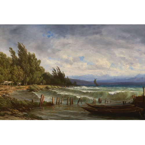JEAN PHILIPPE GEORGE-JULLIARD : 'Port de St. Blaise' (DOBIASCHOFSKY AUKTIONEN AG)