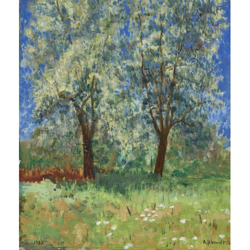ALBERT SCHMIDT : Deux arbres (DOBIASCHOFSKY AUKTIONEN AG)