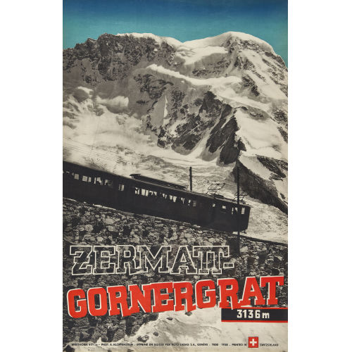 ARNOLD KLOPFENSTEIN : 'Zermatt-Gornergrat' (DOBIASCHOFSKY AUKTIONEN AG)