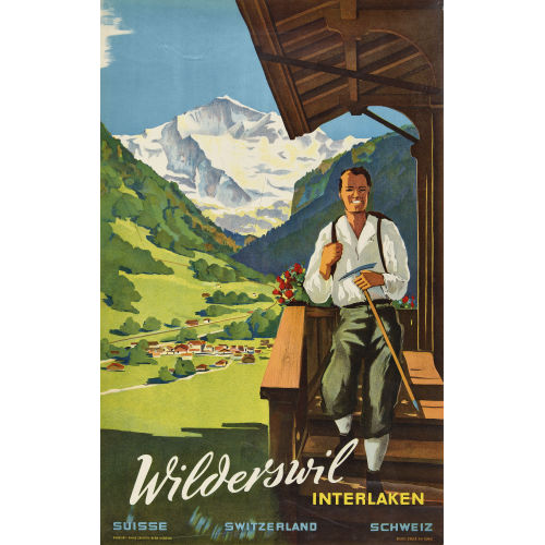 PLINIO G�CHTER : 'Wilderswil Interlaken' (DOBIASCHOFSKY AUKTIONEN AG)