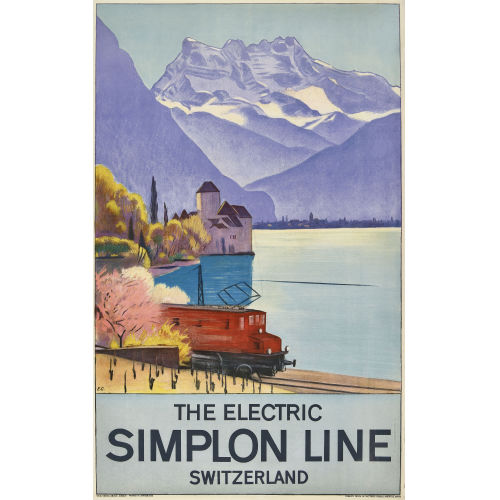 EMIL CARDINAUX : 'The Electric Simplon Line' (DOBIASCHOFSKY AUKTIONEN AG)