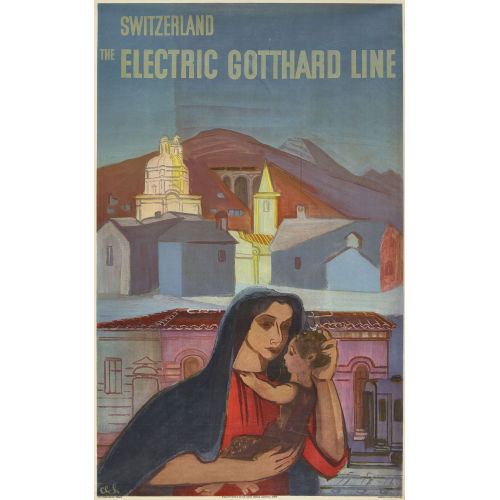 CHARLES HINDENLANG : 'The Electric Gotthard Line' (DOBIASCHOFSKY AUKTIONEN AG)