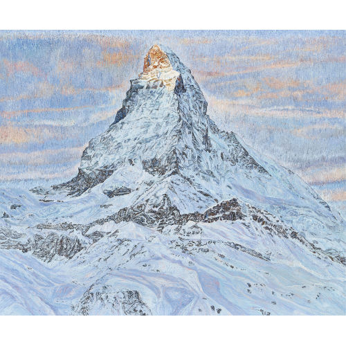 VALENTIN ROSCHACHER : 'Matterhorn bei Sonnenaufgang' (DOBIASCHOFSKY AUKTIONEN AG)