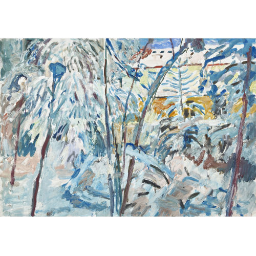 20. JH. SCHWEIZ : Winterlicher Wald (DOBIASCHOFSKY AUKTIONEN AG)