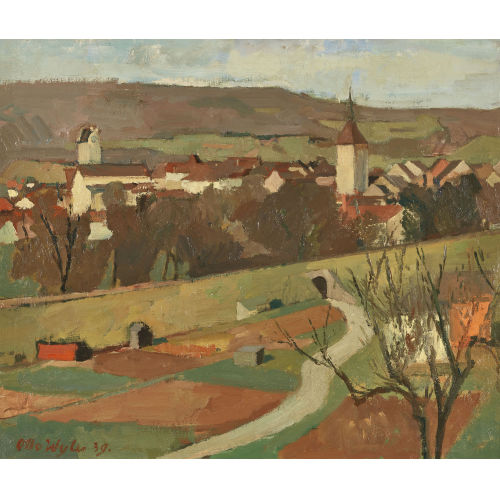 OTTO WYLER : Blick auf Aarau (DOBIASCHOFSKY AUKTIONEN AG)
