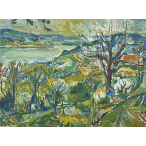 20. JH. SCHWEIZ : Blick auf einen See (DOBIASCHOFSKY AUKTIONEN AG)