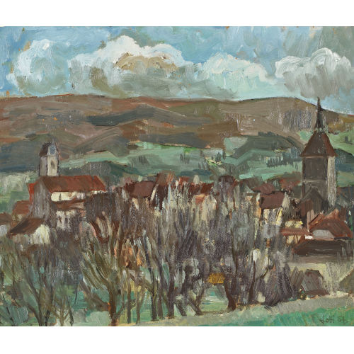 ELSE LOTTE FELLNER-WYLER : 'Blick von der Schanz' (DOBIASCHOFSKY AUKTIONEN AG)