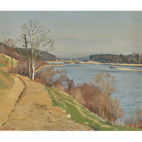 MAX BURGMEIER : 'Aarelandschaft' (DOBIASCHOFSKY AUKTIONEN AG)
