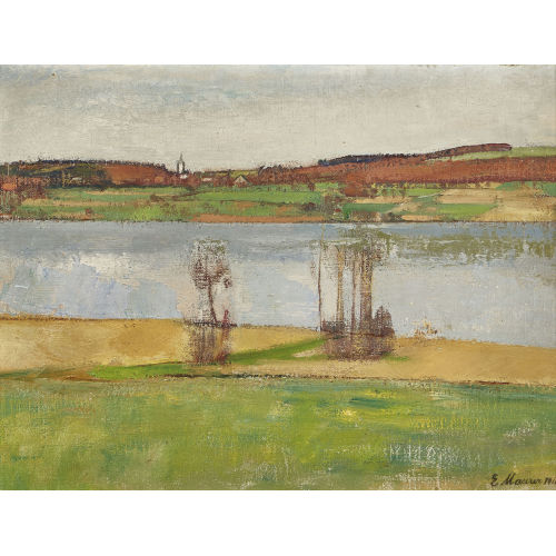 ADOLF EUGEN MAURER : 'Blick von Beinwil �ber den See' (DOBIASCHOFSKY AUKTIONEN AG)