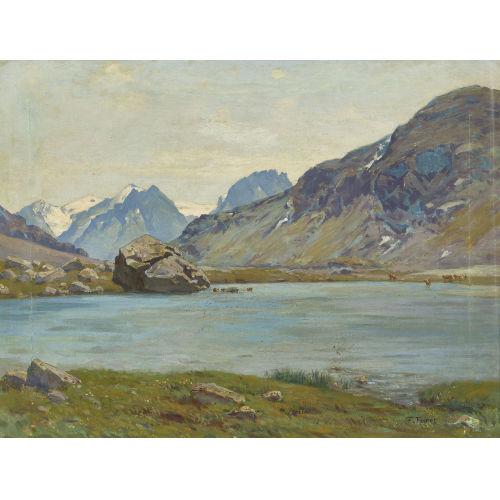 FRAN�OIS FURET : 'Lac au Col de la Vanoise (Savoie)' (DOBIASCHOFSKY AUKTIONEN AG)