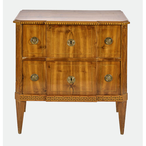 KOMMODE '� TABLIER' : Louis XVI, Schweiz, um 1800 (DOBIASCHOFSKY AUKTIONEN AG)