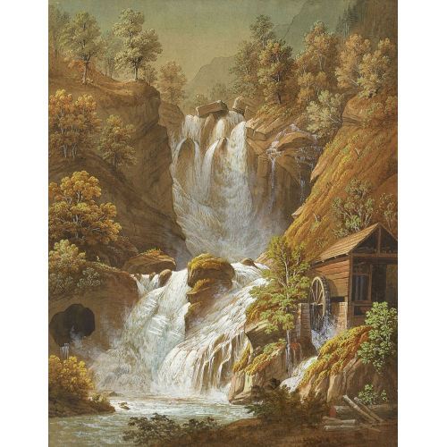 ANTON WINTERLIN : Unterer Reichenbachfall (DOBIASCHOFSKY AUKTIONEN AG)