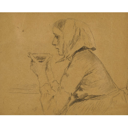 ALBERT ANKER : Frau mit Teetasse (DOBIASCHOFSKY AUKTIONEN AG)