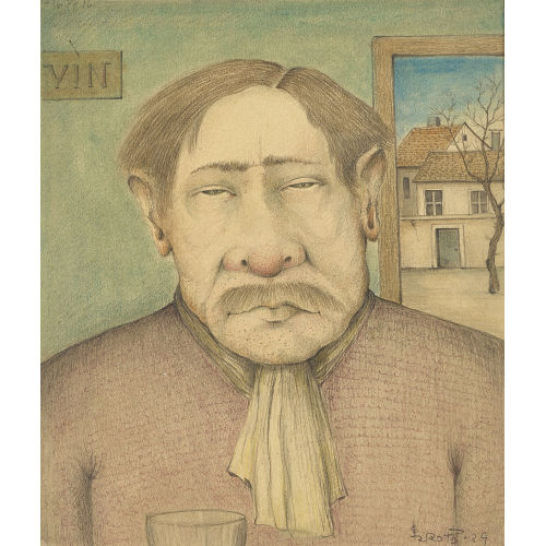 WILHELM ROTH-STAMPFLI : Mann mit Schal (DOBIASCHOFSKY AUKTIONEN AG)