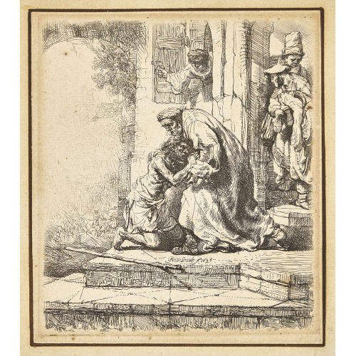HARMENSZ REMBRANDT VAN RIJN : 'Die R�ckkehr des verlorenen Sohnes' (DOBIASCHOFSKY AUKTIONEN AG)