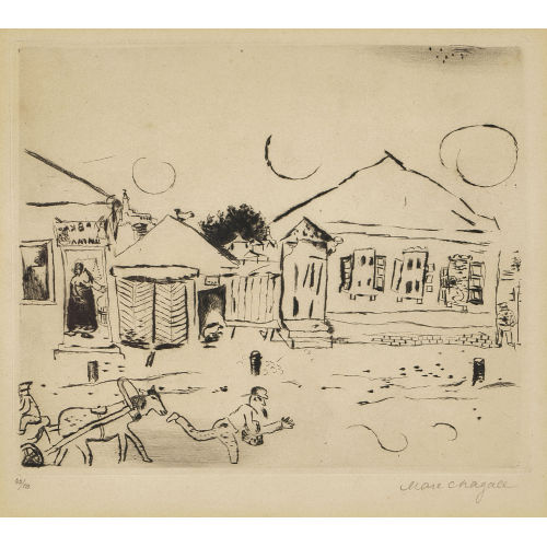 MARC CHAGALL : 'Pokrowskaja in Witebsk' (DOBIASCHOFSKY AUKTIONEN AG)
