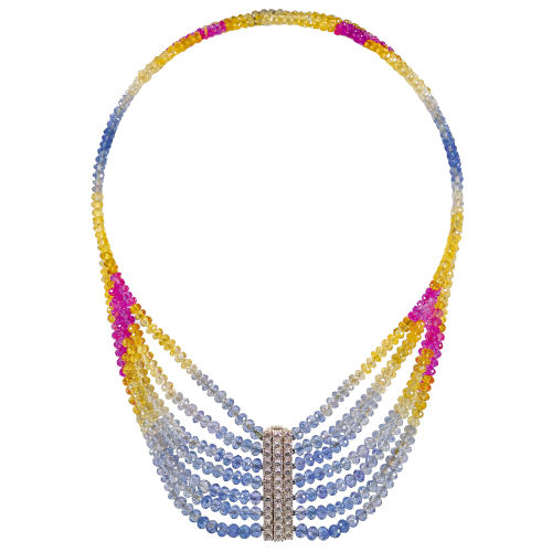 SAPHIR-BRILLANT-COLLIER : (DOBIASCHOFSKY AUKTIONEN AG)