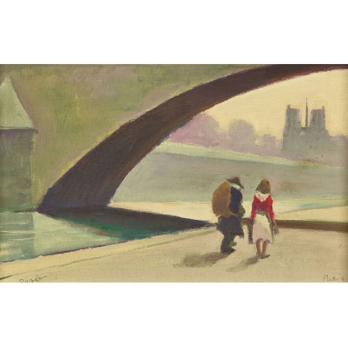 PAUL JAKOB) PAOLO (EIGTL. M�LLER : 'Clochard in Paris' (DOBIASCHOFSKY AUKTIONEN AG)