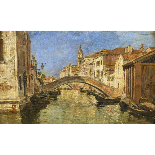 FILIPPO MOLA : Venezianische Kanalpartie (DOBIASCHOFSKY AUKTIONEN AG)