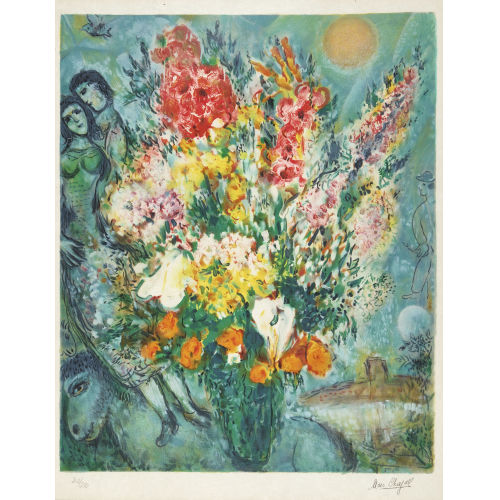 MARC CHAGALL : Le bouquet (DOBIASCHOFSKY AUKTIONEN AG)
