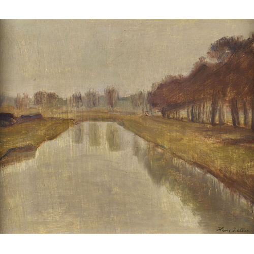 HANS ARNOLD ZELLER : Herbstliche Flusspartie (DOBIASCHOFSKY AUKTIONEN AG)