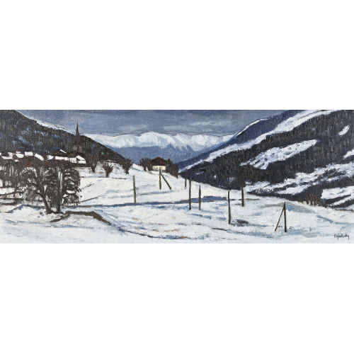 ROGER KATHY : Berglandschaft im Winter (DOBIASCHOFSKY AUKTIONEN AG)