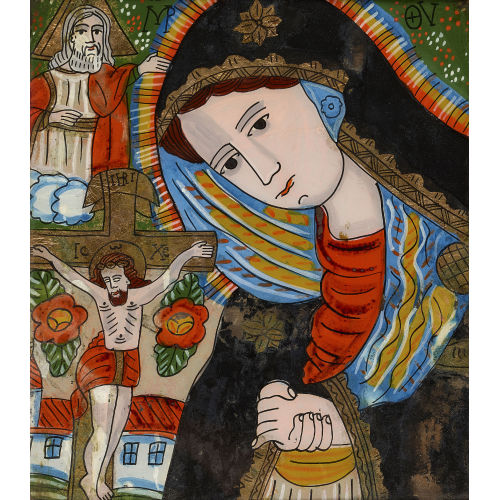 19./20. JH. RUM�NIEN : Betende Muttergottes, Christus am Kreuz und Gottvater (DOBIASCHOFSKY AUKTIONEN AG)