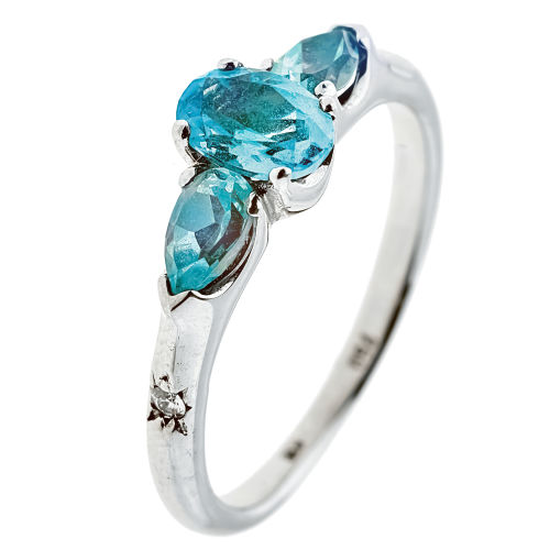 TOPAS-BRILLANT-RING : (DOBIASCHOFSKY AUKTIONEN AG)
