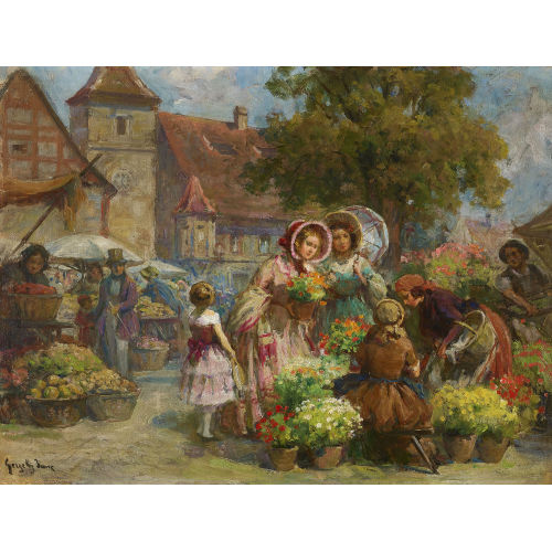IMRE GERGELY : Auf dem Markt (DOBIASCHOFSKY AUKTIONEN AG)