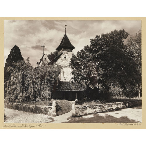 ALBERT STEINER : 'Das Kirchlein von Scherzligen bei Thun' (DOBIASCHOFSKY AUKTIONEN AG)