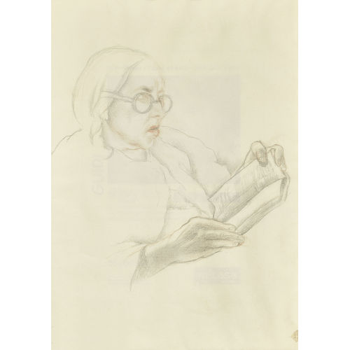 CHARLES-CLOS OLSOMMER : Femme lisant (DOBIASCHOFSKY AUKTIONEN AG)