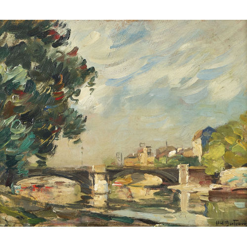 ABEL BERTRAM : 'Le pont Charenton' (DOBIASCHOFSKY AUKTIONEN AG)